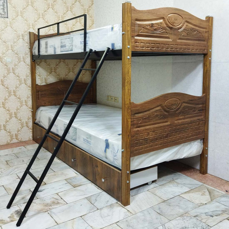 قیمت و خرید تخت خواب دو طبقه کد GO31 سایز 90x200 سانتیمتر