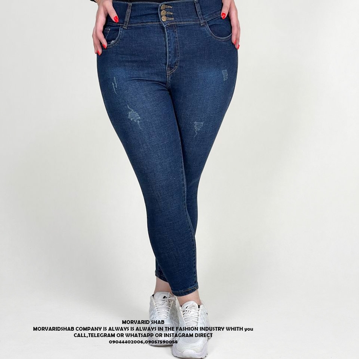 شلوار جین زنانه مدل گنی 891 | مروارید شب