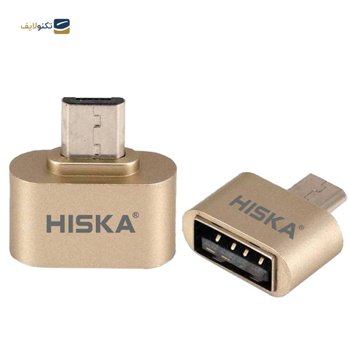 قیمت تبدیل OTG میکرو USB هیسکا مدل OT-02 مشخصات