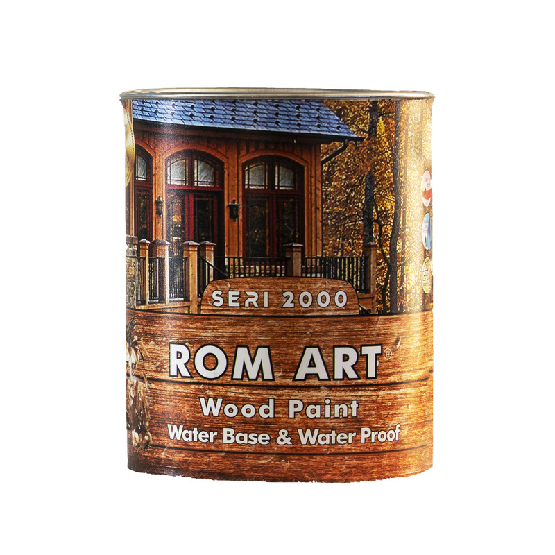 قیمت و خرید رنگ چوب پوشش کامل مشکی روم آرت کد 2238 حجم 1 لیتر