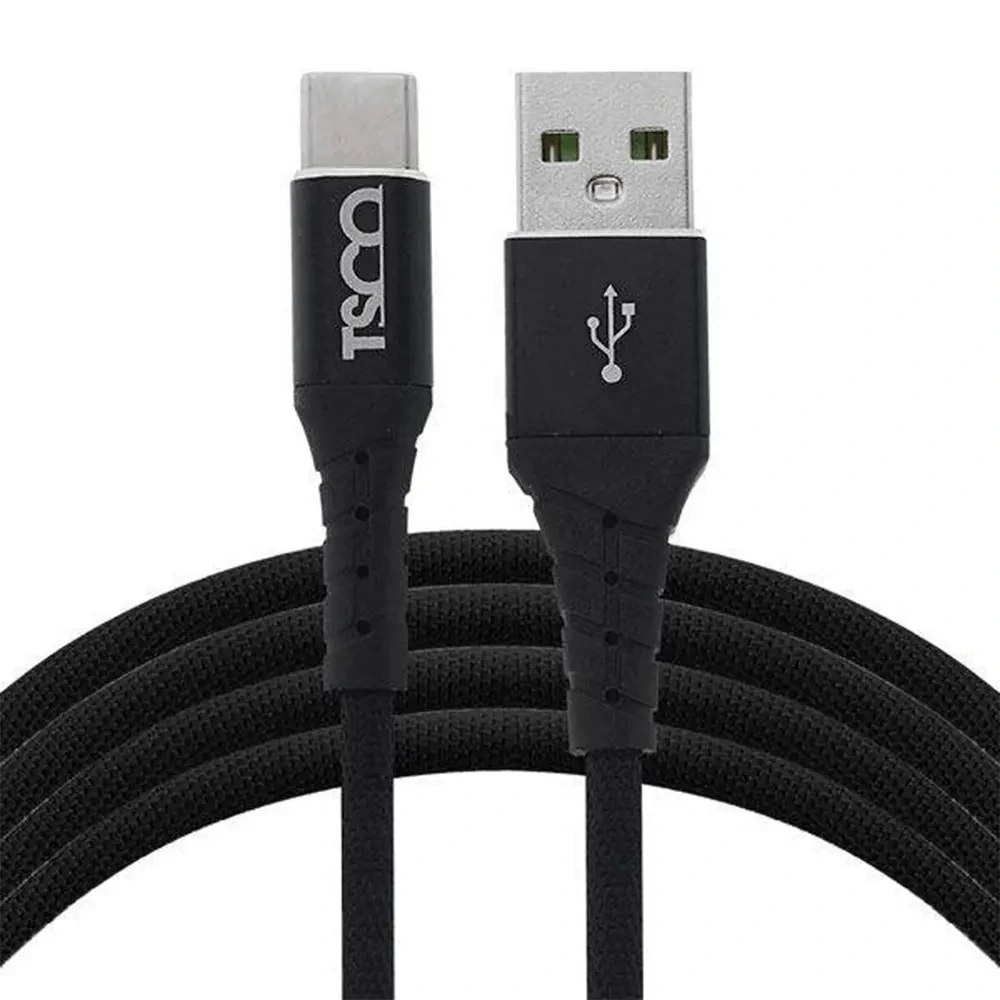 خرید و قیمت کابل تبدیل USB به Type-C تسکو مدل TC C132 طول 1 متر ا Tsco TCC132 USB To Type-C Cable 1M | ترب