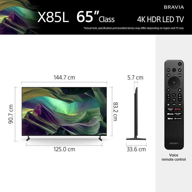 قیمت و خرید تلویزیون ال ای دی هوشمند سونی مدل KD-75X85L سایز 75 اینچ