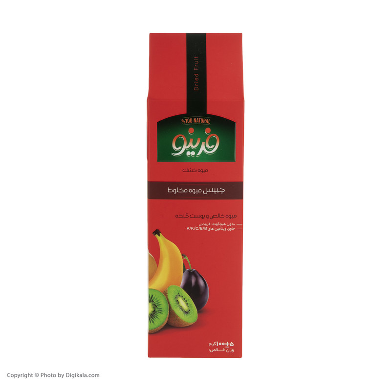 قیمت و خرید میوه خشک مخلوط ارگانیک فرینو - 100 گرم