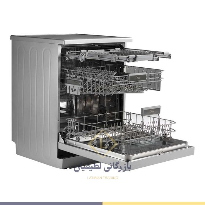 ماشین ظرفشویی 14نفره جی پلاس مدل GDW-M1463NS