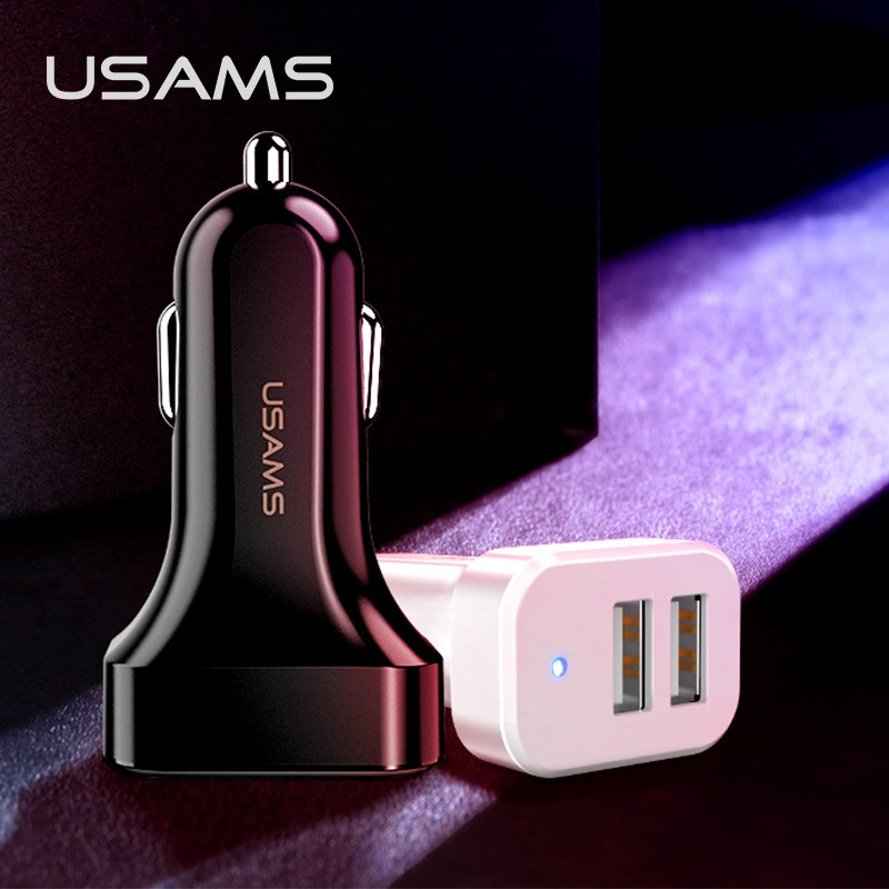 قیمت و خرید شارژر فندکی یوسمز مدل C13 به همراه کابل تبدیل USB-C