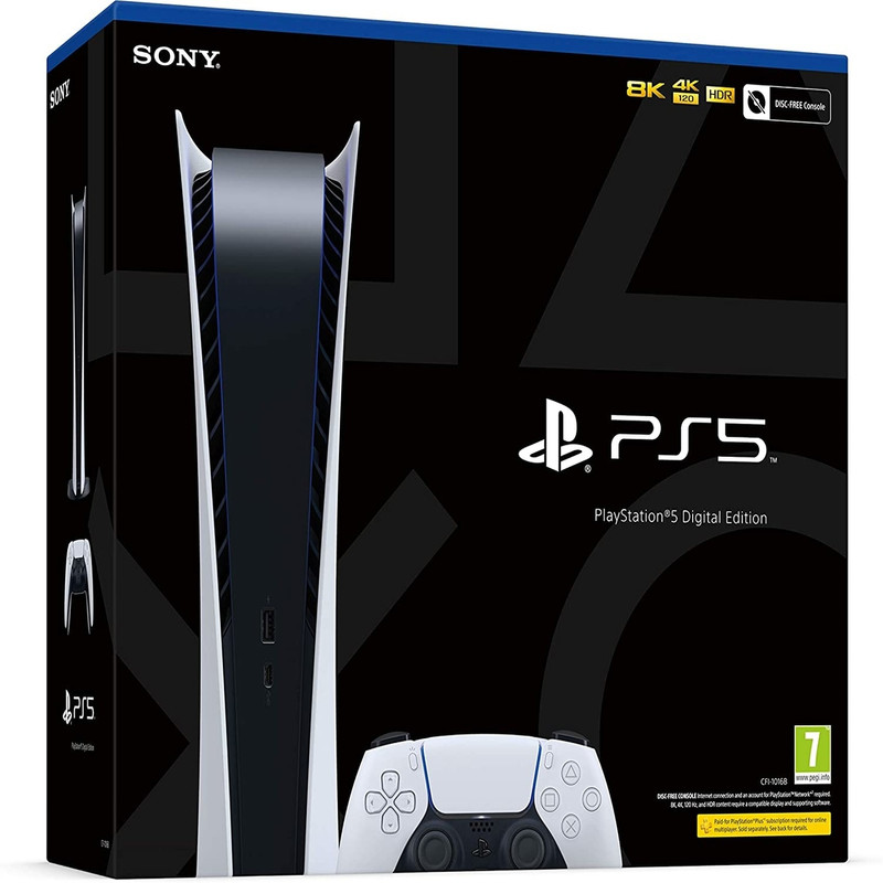 قیمت و خرید مجموعه کنسول بازی سونی مدل PlayStation 5 Digital ظرفیت 825گیگابایت به همراه هدست و پایه شارژر و دسته اضافی