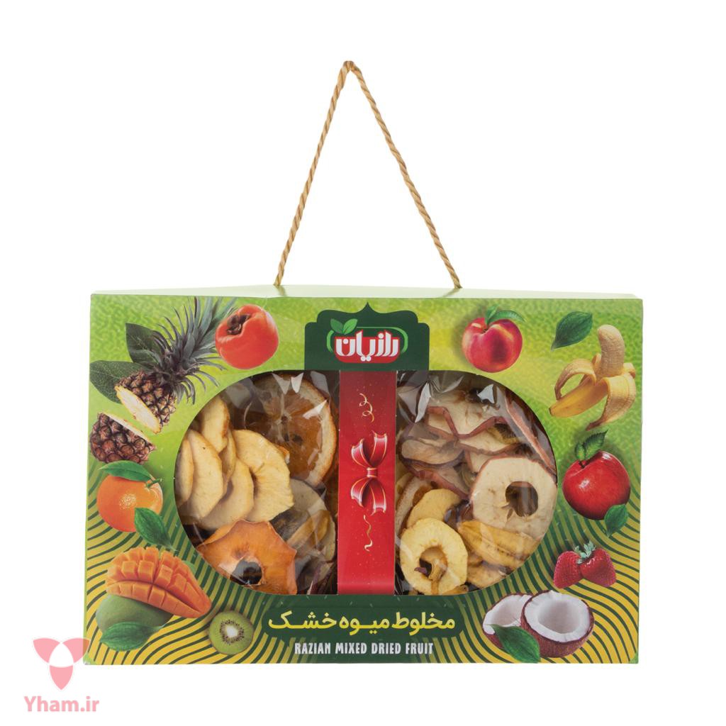 خرید میوه خشک و چیپس میوه ترد و تازه مخلوط (بهترین قیمت) در انواع بسته بندیو فله ای - یام