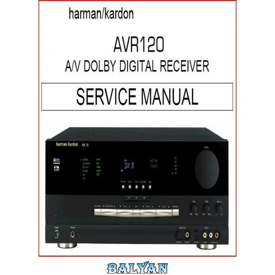 خرید و قیمت دانلود کتاب Service Manual Harman-Kardon AVR120 ا راهنمای خدماتHarman-Kardon AVR120 | ترب