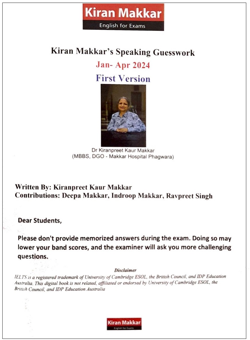 Kiran Makkars Speaking Guesswork ...