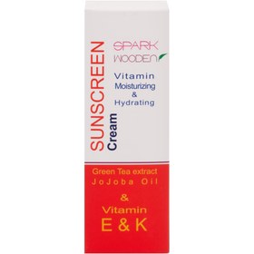 خرید و قیمت کرم ضد آفتاب اسپارک وودن مدل جوجوبا حجم 75 میلی لیتر ا SparkWooden Sunscreen Cream SPF50 50ml | ترب