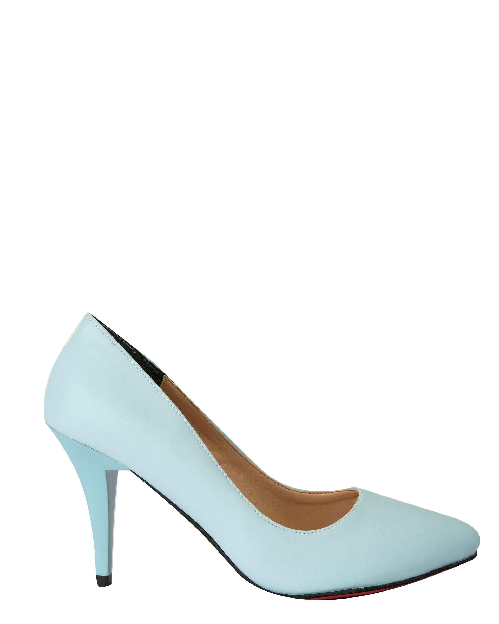 خرید کفش زنانه پاشنه بلند آبی روشن زبرا