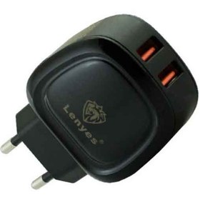 خرید و قیمت شارژر دیواری لنیز مدل LCH019 به همراه کابل تبدیل Apple ا LenyesLCH019 Charger With Apple Cable | ترب