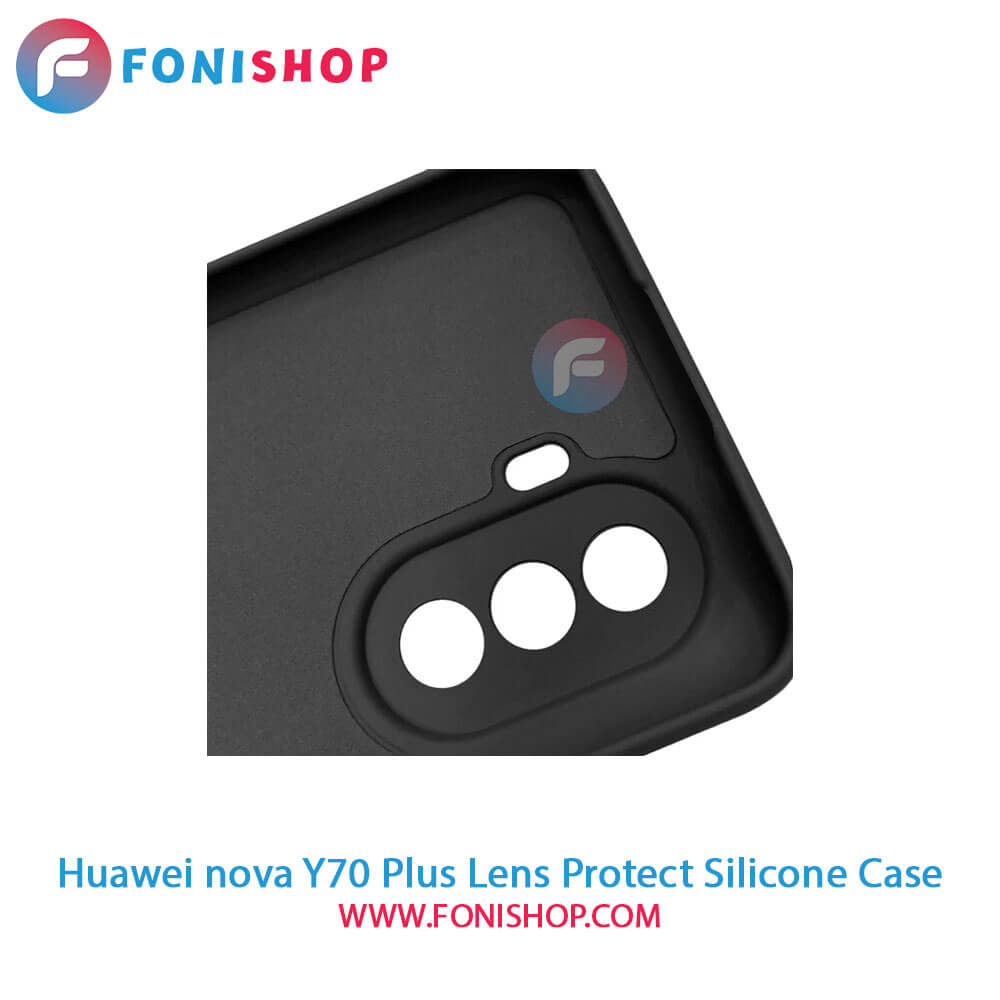 قاب سیلیکونی Huawei Nova Y70 Plus - محافظ لنزدار - فونی شاپ