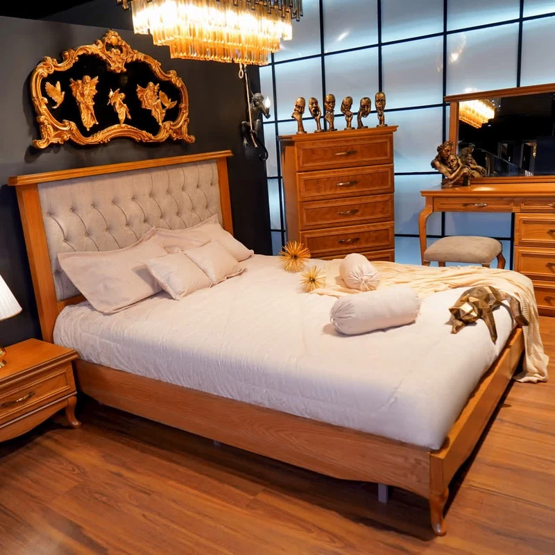 قیمت و خرید سرویس تخت خواب مدل کویین دو نفره شش تکه