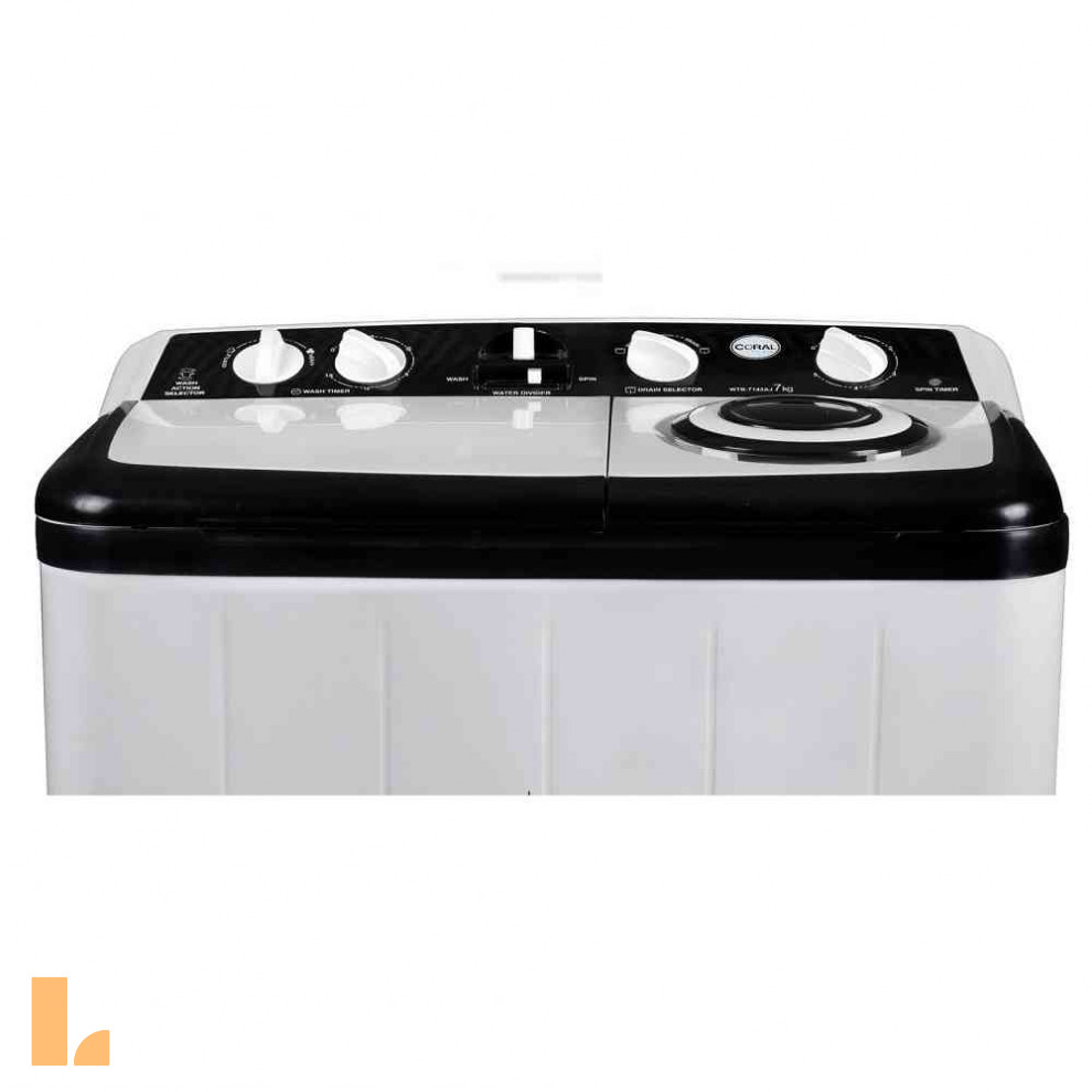 لیروفا | لوازم خانه و آشپزخانه | ماشین لباسشویی کرال مدل TTW-70504AJ ظرفیت7 کیلوگرم