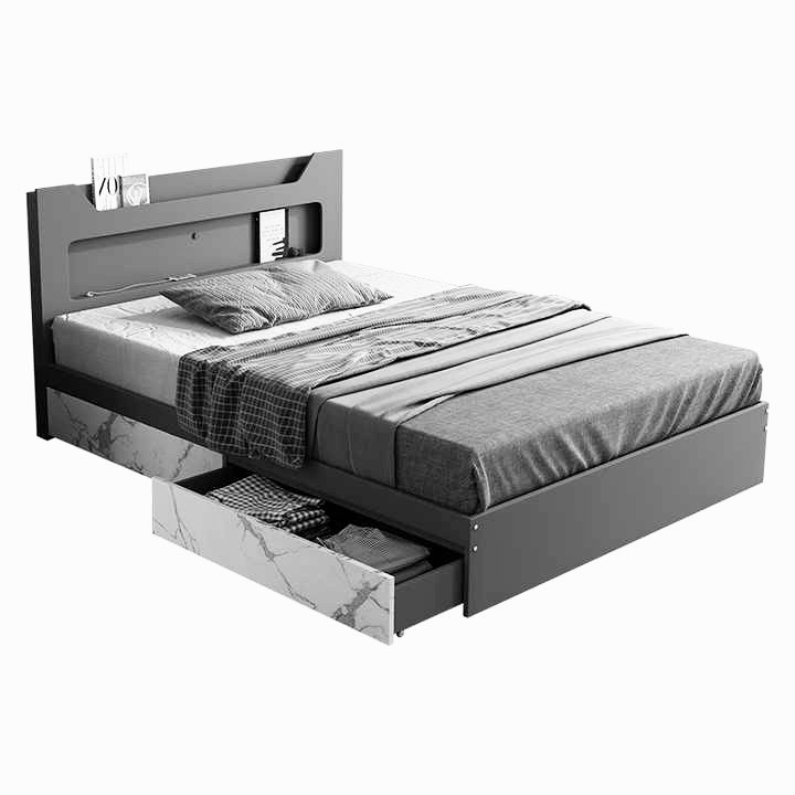 تخت خواب یک نفره مدل توپولوف 1b سایز 120×200 سانتی متر | پاراهوم دکور