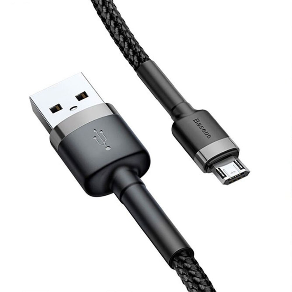 خرید و قیمت کابل تبدیل 0.5 متری USB به MicroUSB بیسوس Cafule CAMKLF-AG1 اBaseus Cafule CAMKLF-AG1 USB To MicroUSB Durable Nylon Braided 0.5m DataCable | ترب