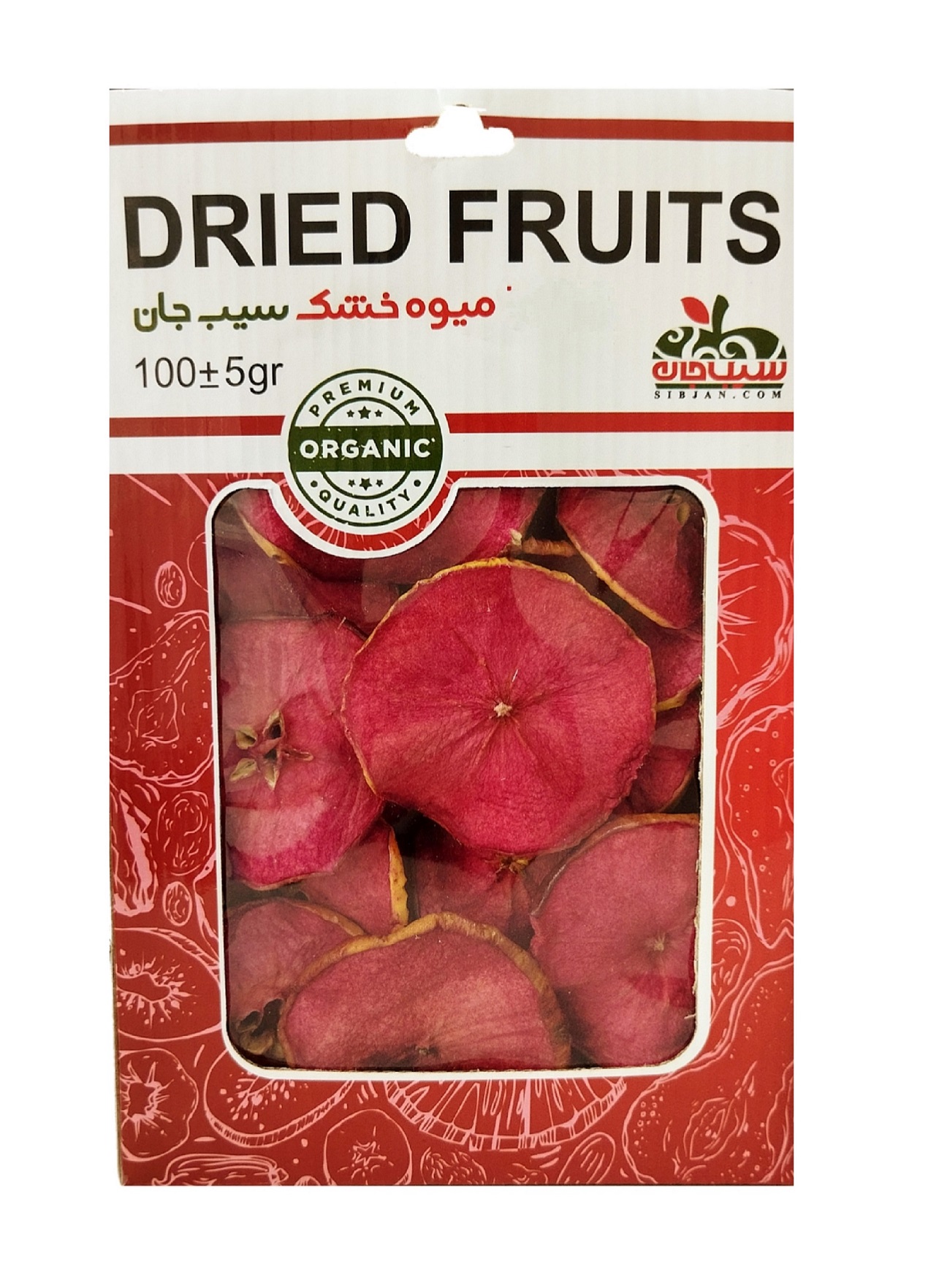 dried apple buy_online_dried_apple سیب لبویی خشک صد گرم | فروشگاه آنلاینمیوه و صیفی جات سیب جان
