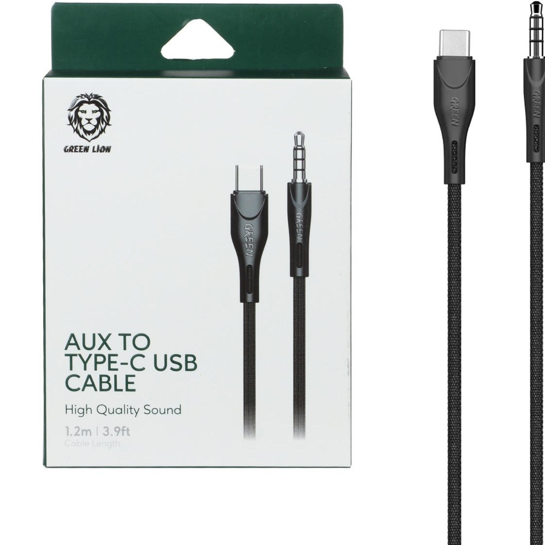 کابل تبدیل USB-C به AUX مدل طول 1.2 متر گرین لاین | پارس موبایل پلاس