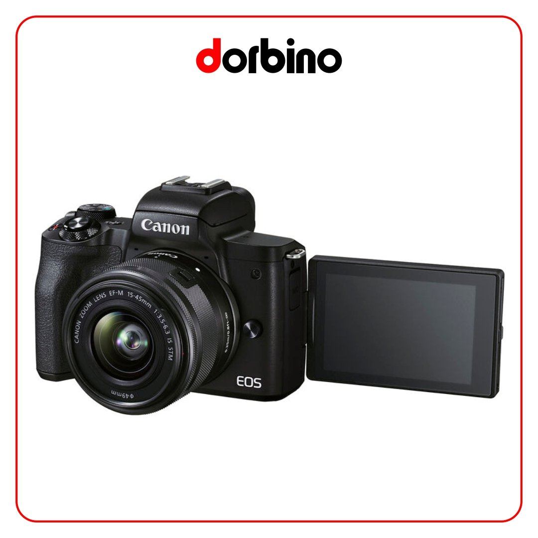 دوربین عکاسی کانن Canon EOS M50 Mark II Mirrorless Camera with 15-45mm Lens(Black) - فروشگاه دوربینو