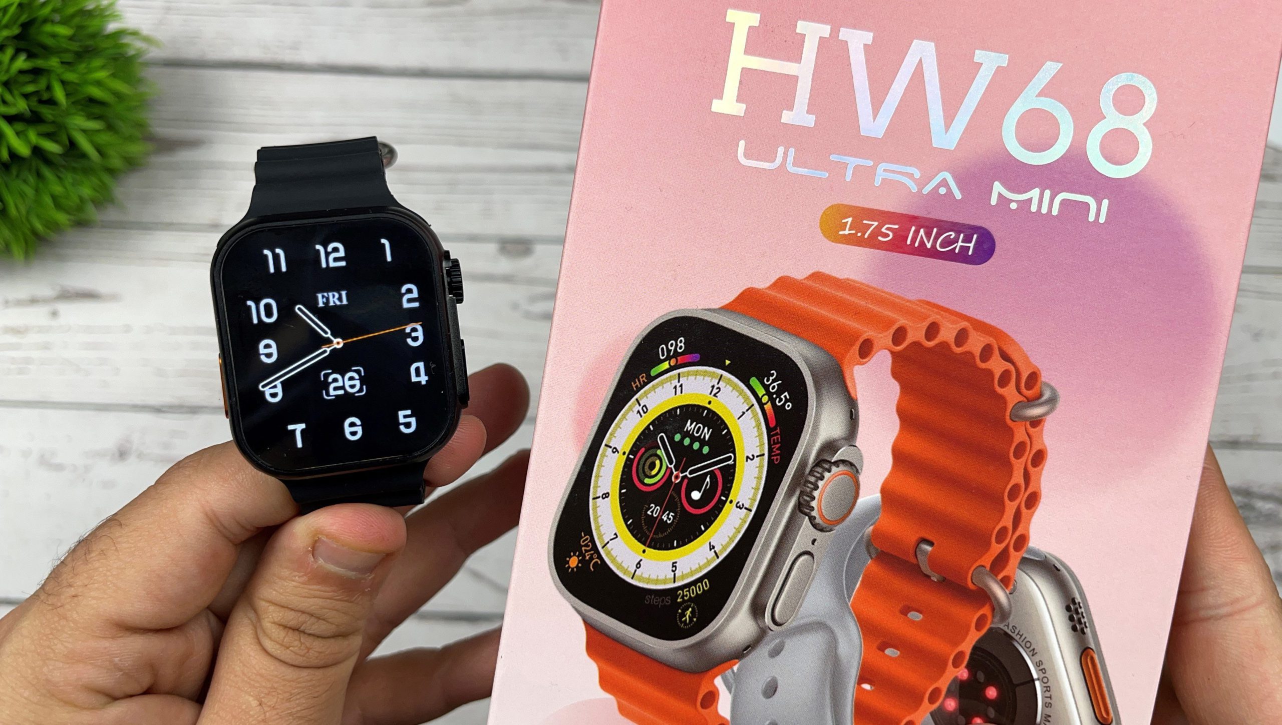 ساعت هوشمند مدل HW68 Ultra Mini – فروشگاه ارزونچی