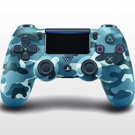 خرید و قیمت دسته بازی سونی استتار آبی PS4 Dualshock 4 ا Sony PS4 Dualshock 4Blue Camouflage | ترب