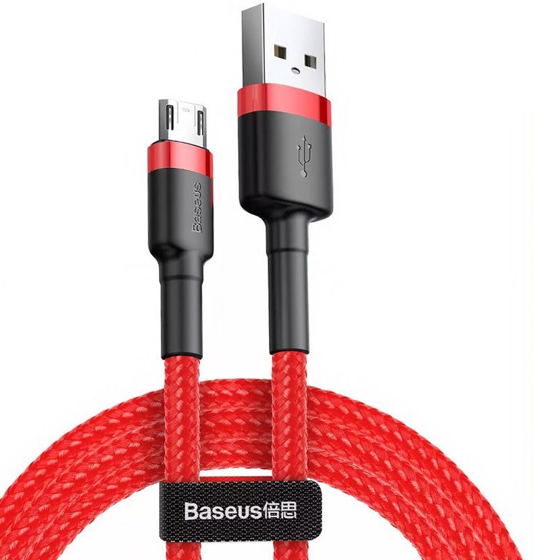 خرید و قیمت کابل تبدیل USB به Micro-USB بیسوس مدل CAMKLF-CG1 Cafule طول 1متر ا Baseus Cafule CAMKLF-CG1 Cable 1m | ترب