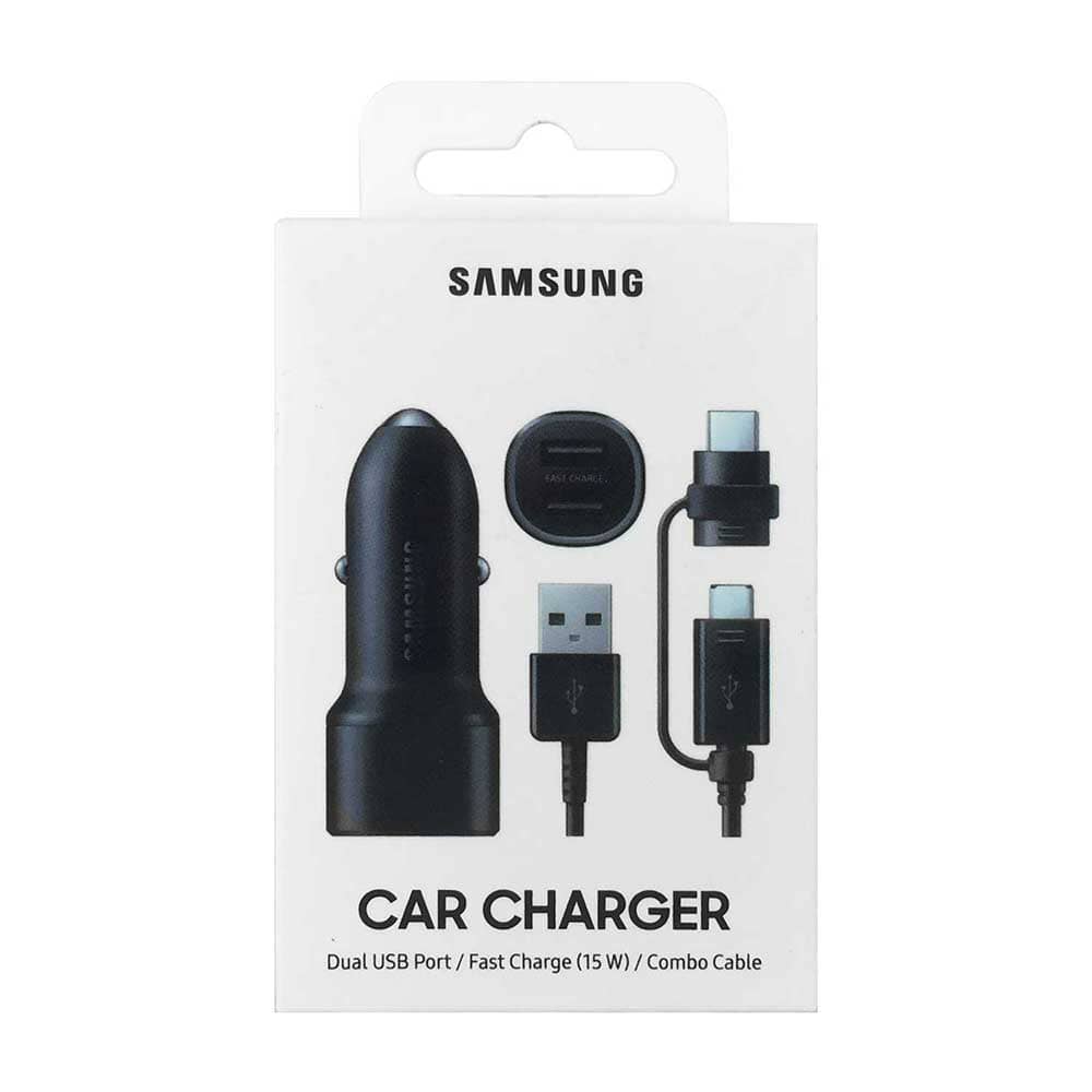 شارژر فندکی اورجینال سامسونگ (باکابل) - SAMSUNG CAR CHARGER 15W EP-L1100