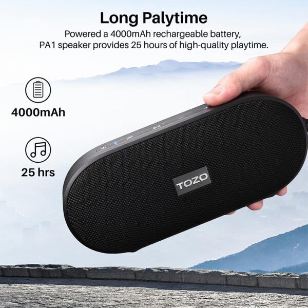 خرید و قیمت اسپیکر بلوتوثی قابل حمل ضدآب توزو مدل TOZO PA1 PortableWireless Speaker | ترب