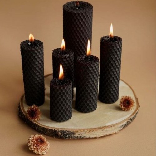 خرید و قیمت شمع مشکی باریک مناسب برای ختم عزاداری | ترب