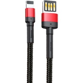 خرید و قیمت کابل تبدیل USB به لایتنینگ باسئوس مدل Cafule CALKLF-C طول 2 مترا Baseus Cafule CALKLF-C USB to Lightning Cable 2M | ترب