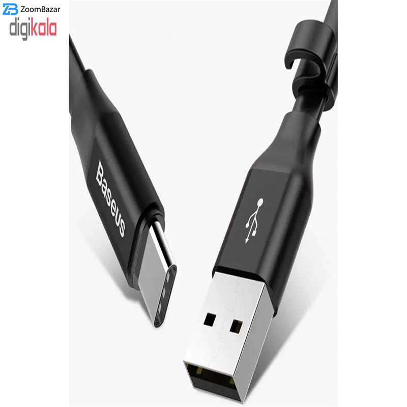 کابل تبدیل USB به USB-C باسئوس مدل Nimble طول 0.23 متر - زوم بازار