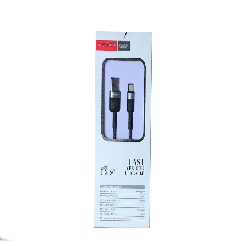 قیمت و خرید کابل تبدیل USB به MicroUsb ترانیو مدل T-X15V طول 1متر
