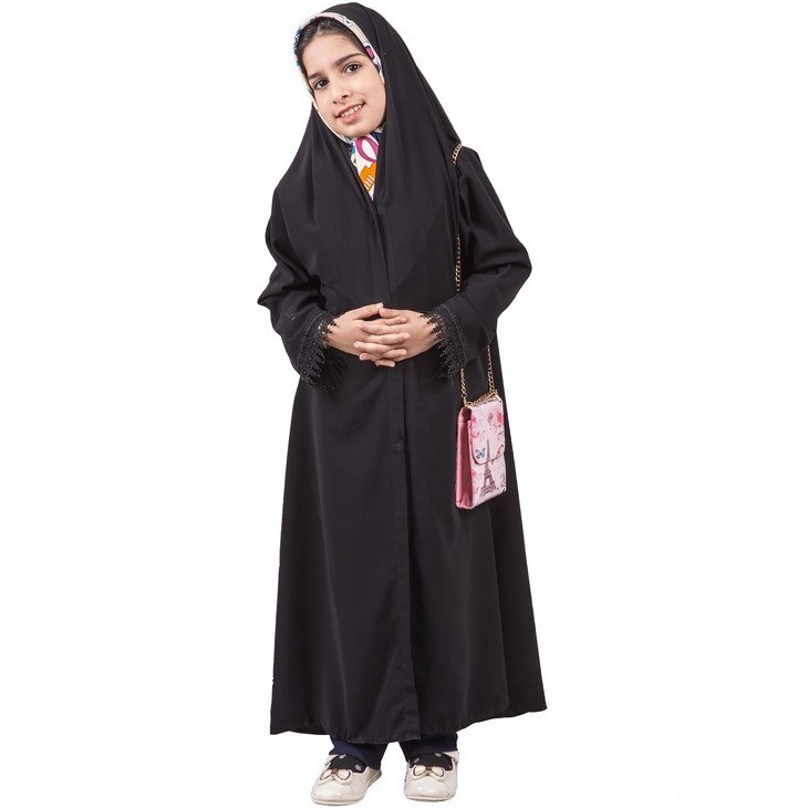 خرید و قیمت چادر ملی دخترانه حجاب فاطمی مدل اسود کد har1294 | ترب