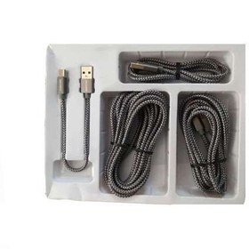 خرید و قیمت کابل تبدیل USB به Type-C کلومن مدل KD-19 بسته 4 عددی ا KolumanKD-19 USB To Type-C Cable | ترب