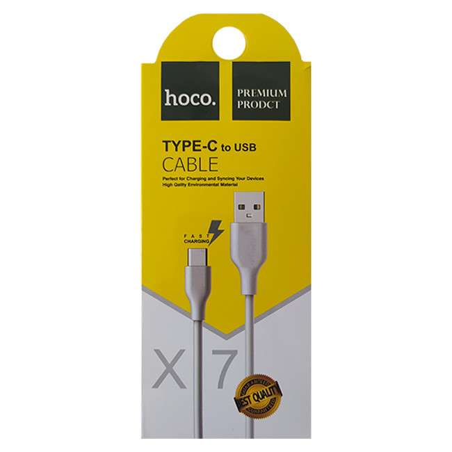 کابل تبدیل USB به USB-C هوکو مدل X7 طول 1 متر | فروش مداربستهبیسیم|💡💡💡کالی شاپ