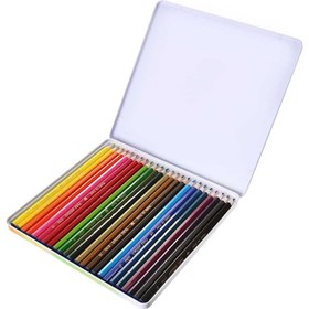 خرید و قیمت مداد رنگی 24 رنگ پارس مداد جعبه فلزی | ترب