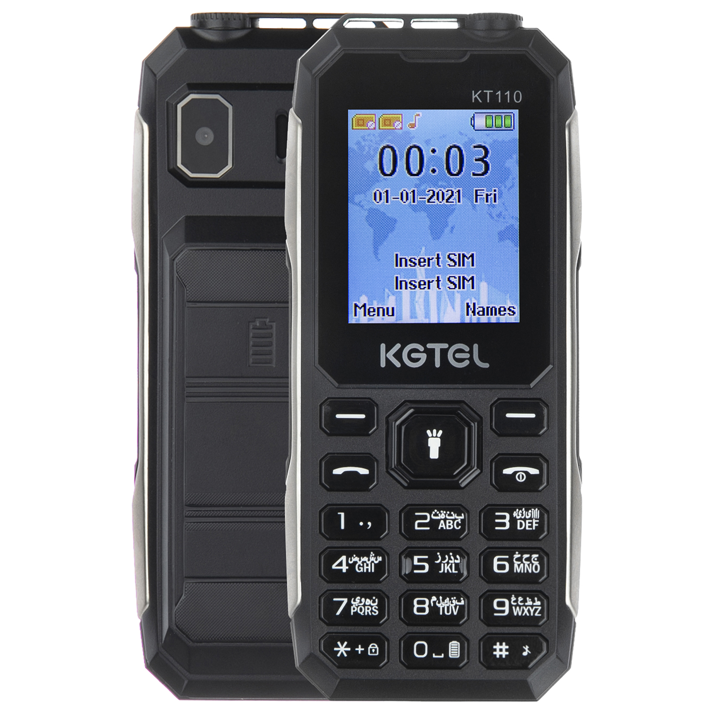 گوشی موبایل کاجیتل مدل KT110 دو سیم کارت ظرفیت 64 مگابایت و رم 32 مگابایت -خرید کن