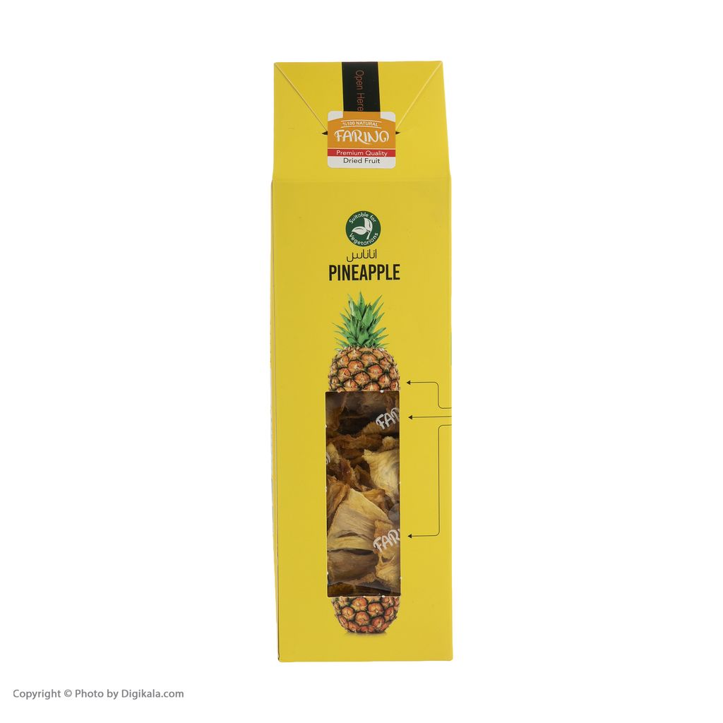 نظرات خریداران در مورد آناناس خشک ارگانیک فرینو - 100 گرم + مزایا و معایب