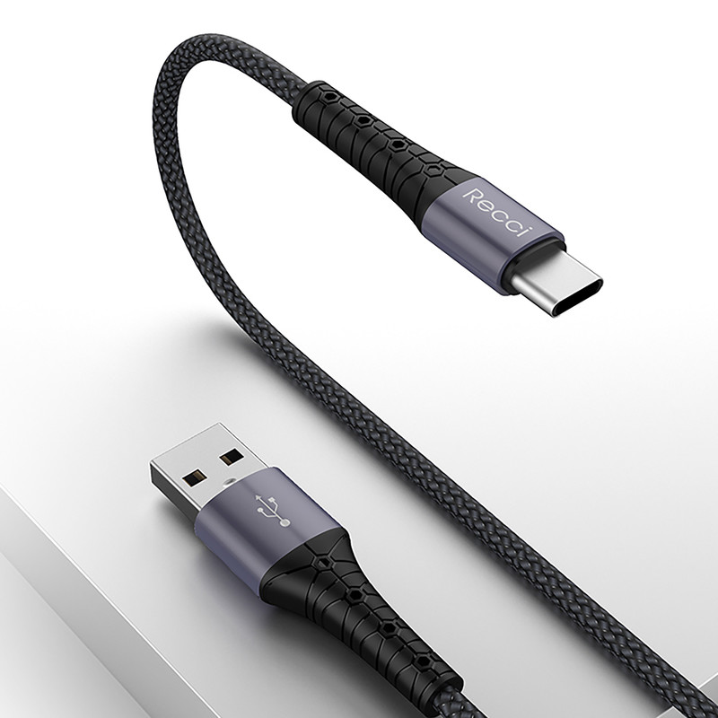 قیمت و خرید کابل تبدیل USB به usb-C رسی مدل RCT-N12C طول 1 متر