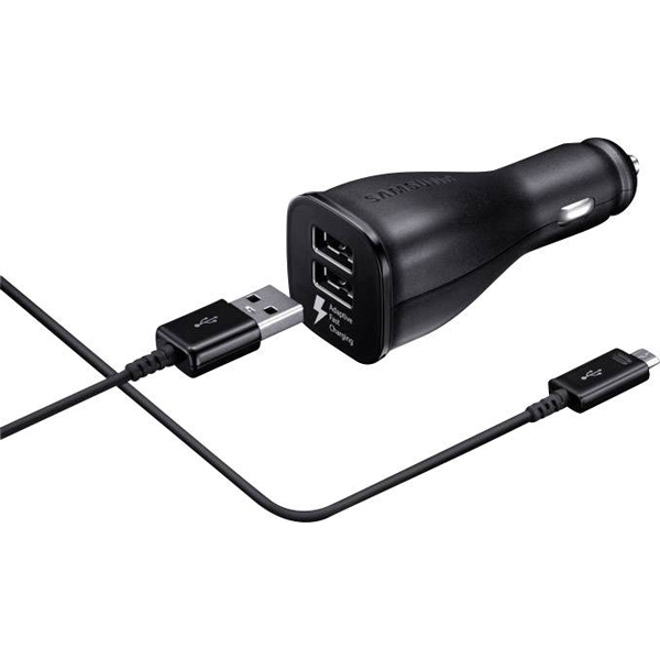 شارژر فندکی سامسونگ فست مدل EP-LN920 با کابل Micro-USB مشکی اصلی - فروشگاهموبایل و لوازم جانبی اسدی