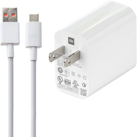 خرید و قیمت شارژر دیواری شیائومی مدل MDY-12-EA به همراه کابل تبدیل USB-C |ترب