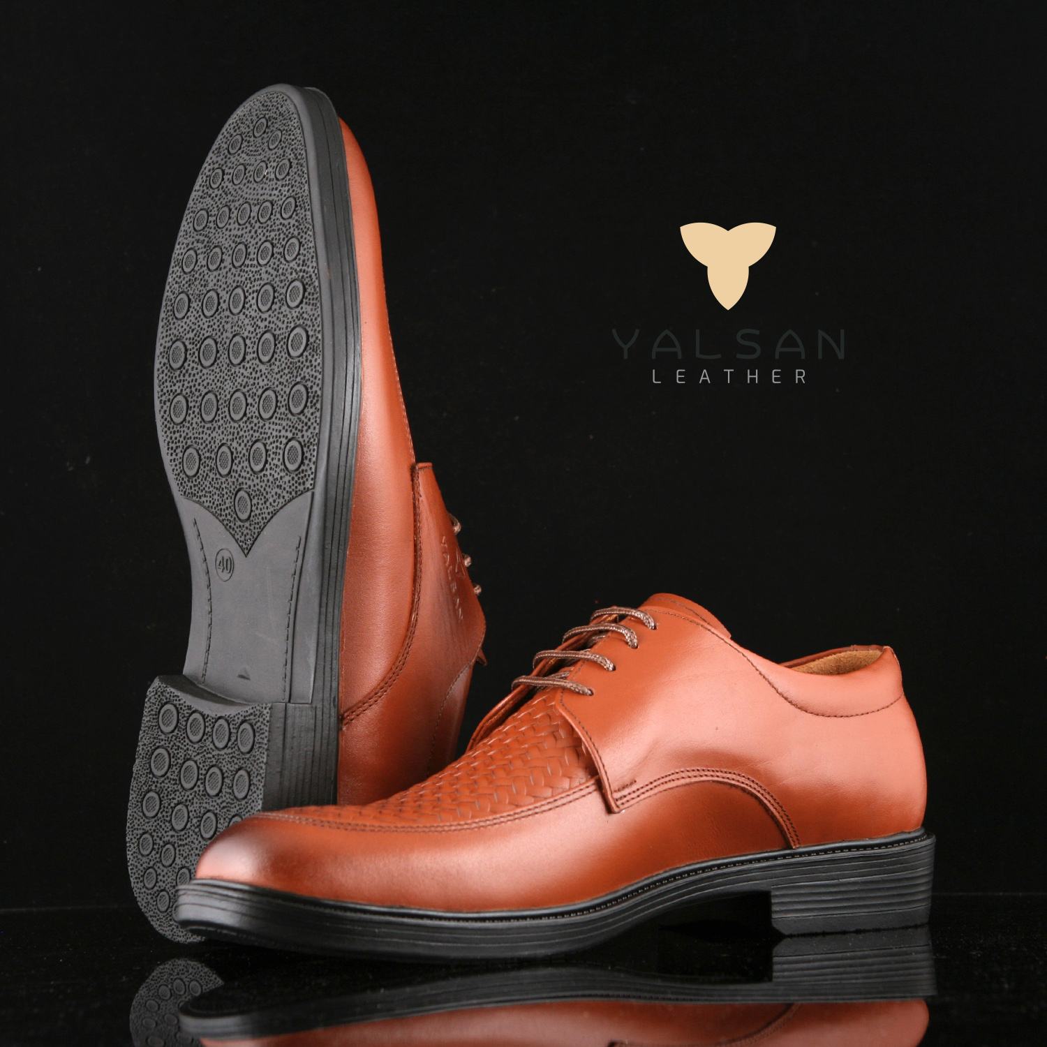 کفش رسمی مردانه مدل باراد کد 530-GN | چرم یلسان