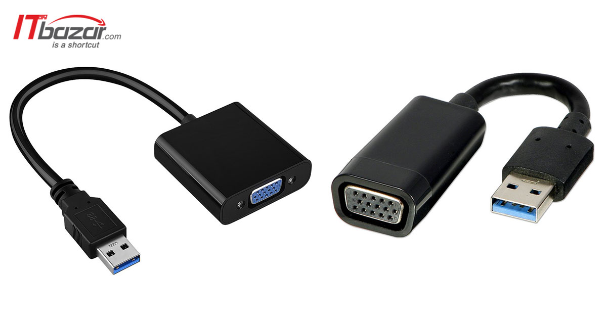 خرید تبدیل کابل USB به VGA و معرفی فروشنده مبدل یو اس بی