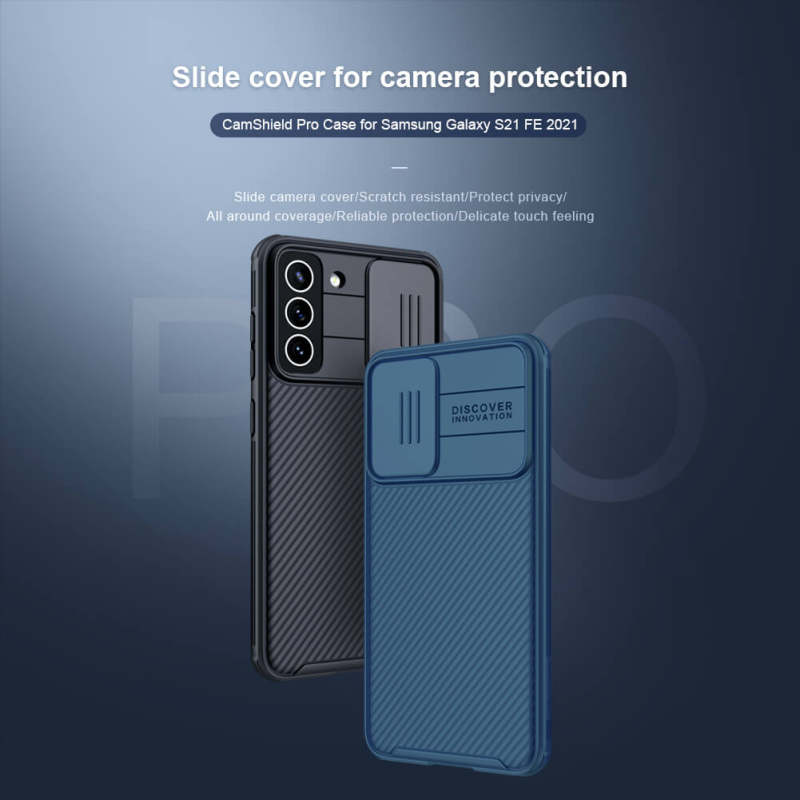 قیمت کاور گوشی سامسونگ Galaxy S21 FE نیلکین مدل CAMSHIELD PRO مشخصات