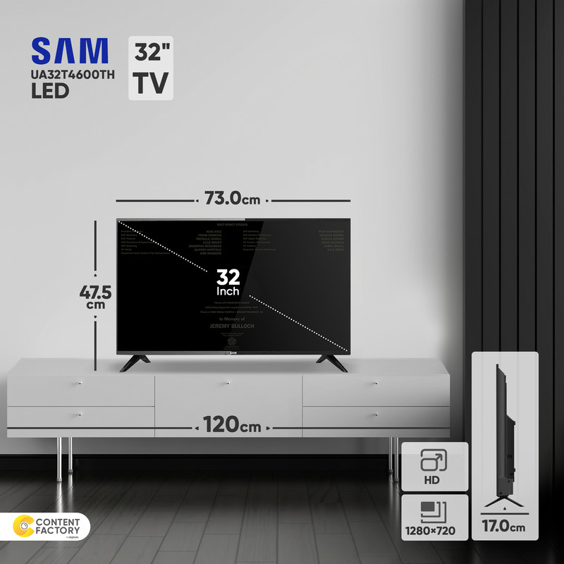 قیمت و خرید تلویزیون ال ای دی سام الکترونیک مدل UA32T4600TH سایز 32 اینچ