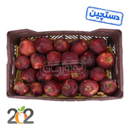 سیب قرمز دستچین سبدی برند 202 حدود 7 تا 8 کیلوگرم ( قیمت ، خرید آنلاین ) -بازار آنلاین به‌روز مارت