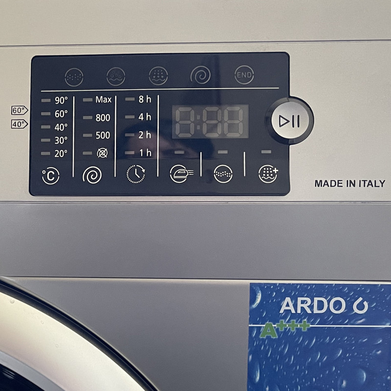 قیمت و خرید ماشین لباسشویی آردو مدل 55FL128LS ظرفیت 8 کیلوگرم
