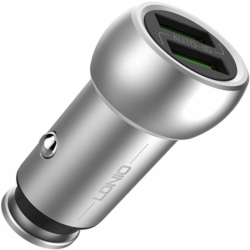 قیمت و خرید شارژر فندکی الدینیو مدل C401 به همراه کابل تبدیل USB-C /microUSB