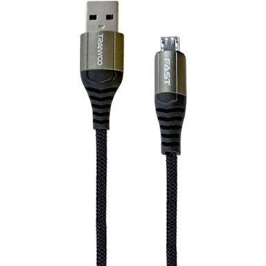 خرید و قیمت کابل تبدیل USB به microUSB ترانیو مدل T-S16V طول 2 متر ا Cablefor converting USB to microUSB TRANYOO model T-S16V length 2 meters | ترب